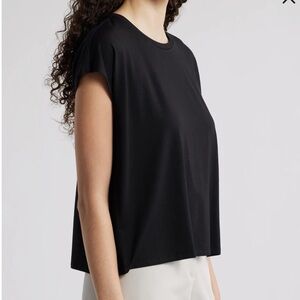 Eileen Fisher Short Sleeve Tencel Lyocell T-Shirt